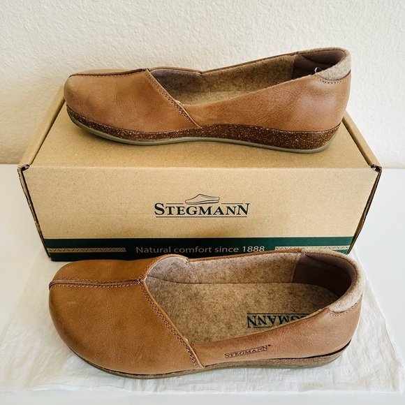 Stegmann Liesl Skimmer Tan Leather Slip-On Loafers size 6 - Picture 3 of 10